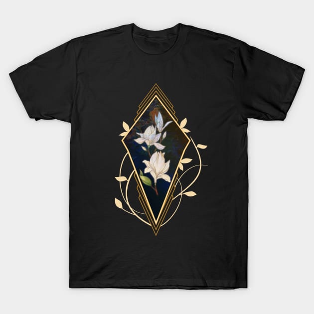 Art Deco Lilly T-Shirt by Monstrous1